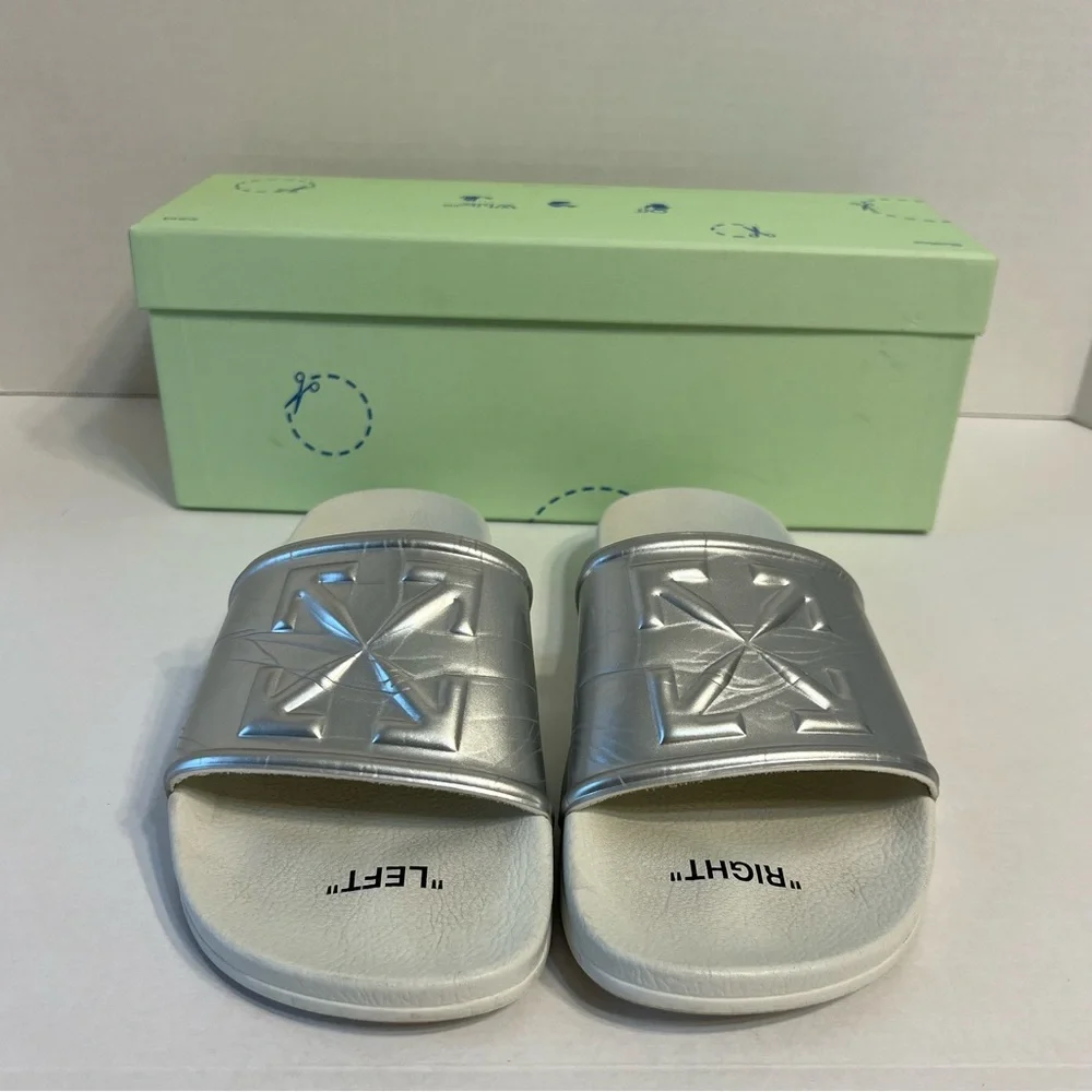 Off-white mirror slides size men’s US 8 EU 41 women’s size‎ 11